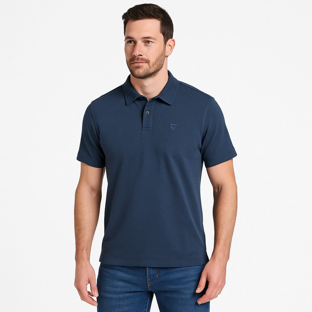 KÜHL Shirt Mens Medium Wayfarer Polo Shirt 7242 Wildfibre Organic Cotton Outdoor - Picture 13 of 13